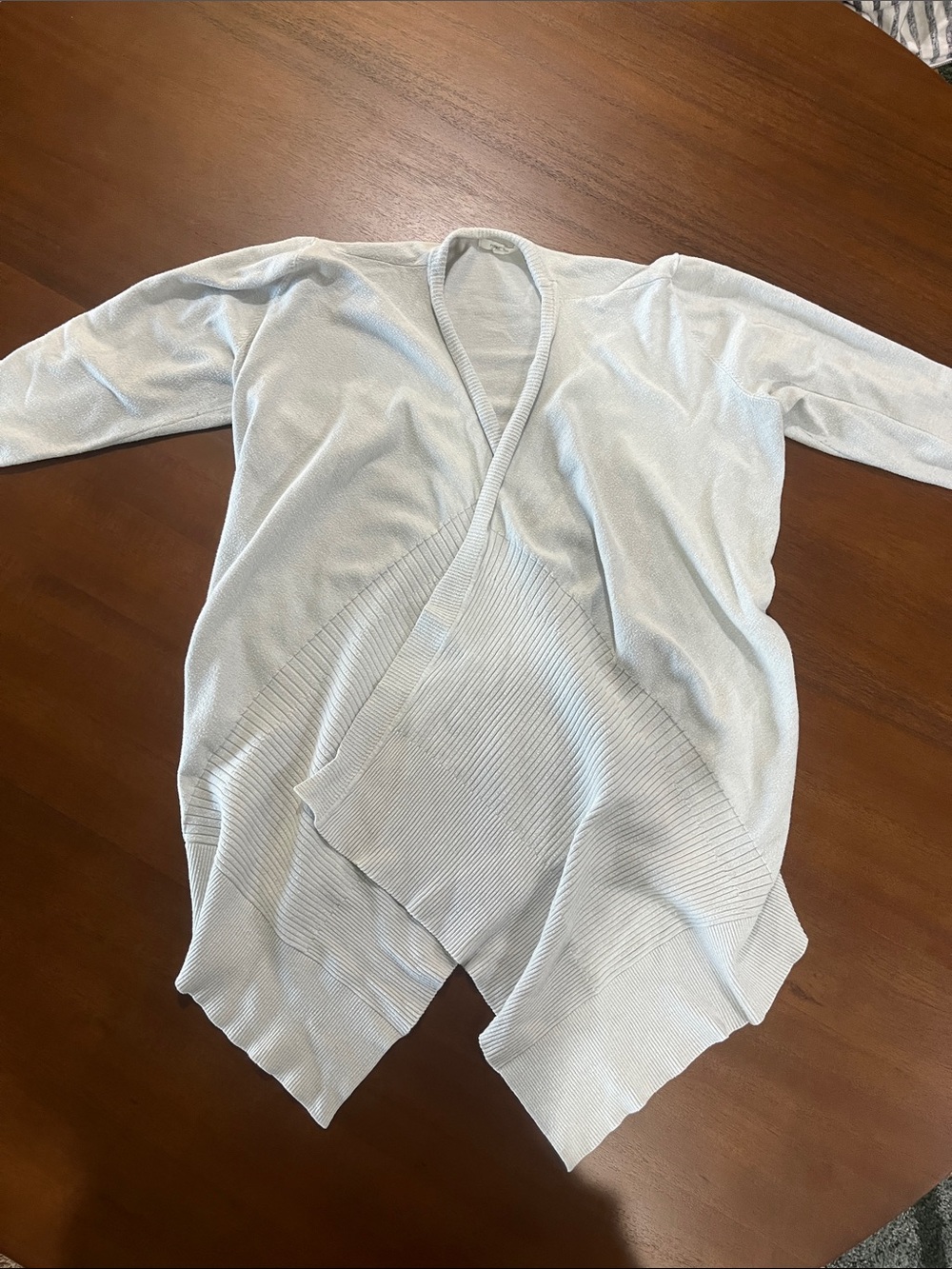 Maurices Pale Grey Open Cardigan